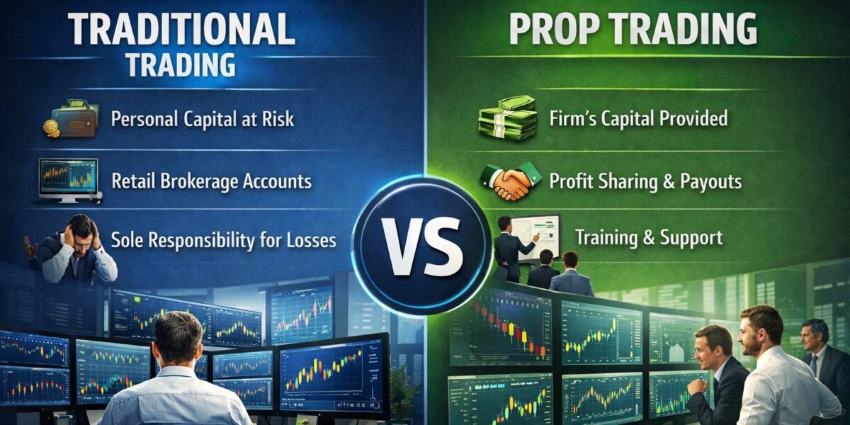 Traditional Trading vs Prop Trading: A Comprehensive Guide